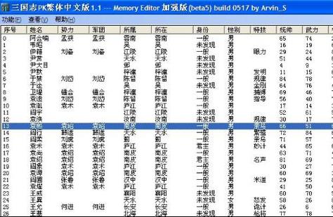 三国志11修改武将