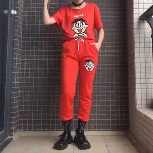 旺旺社会红衣服一套