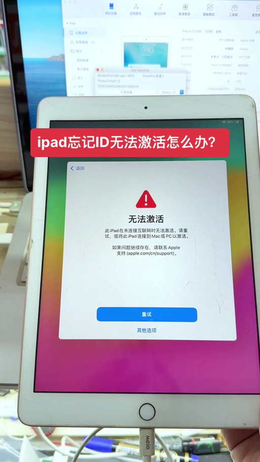 ipad卡在激活界面