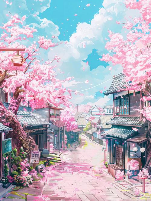 浪漫樱花小镇模拟
