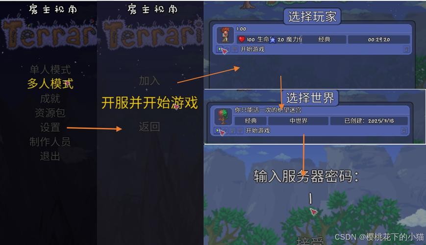 泰拉瑞亚怎么联机手机版教程