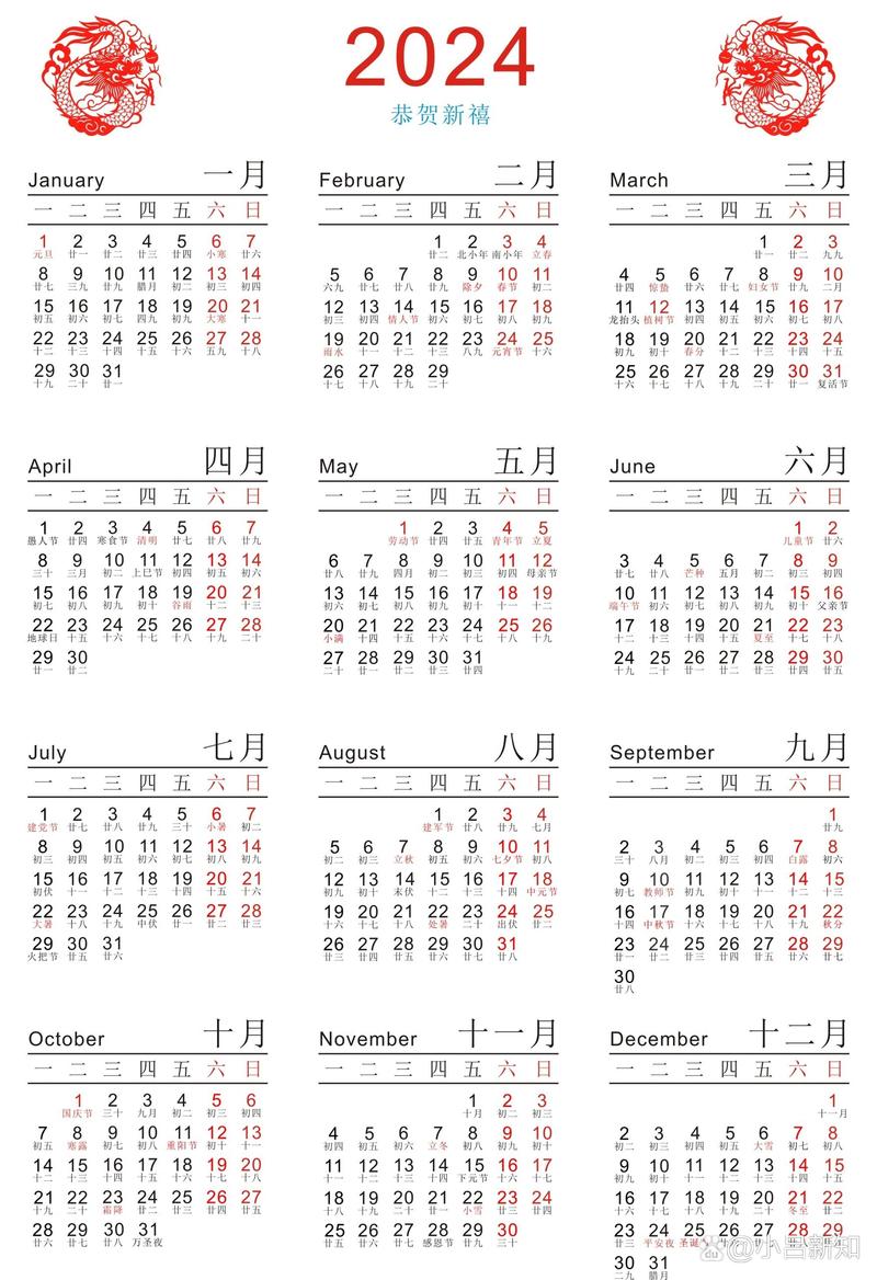 2024年日历全年日历表图片缩略图