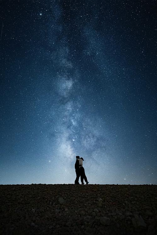 星空下