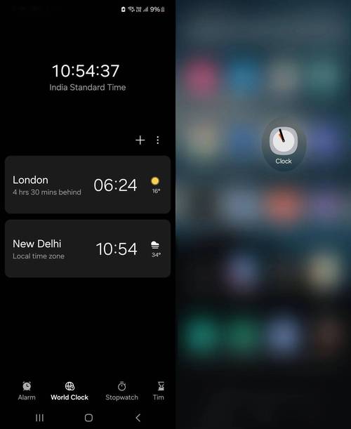 time widget