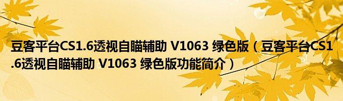 自瞄透视辅助器最新版游戏截图