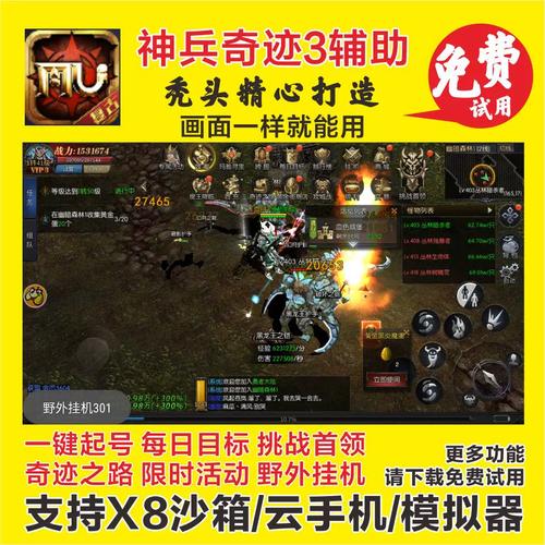 奇迹手游挂机辅助工具永久会员版游戏截图