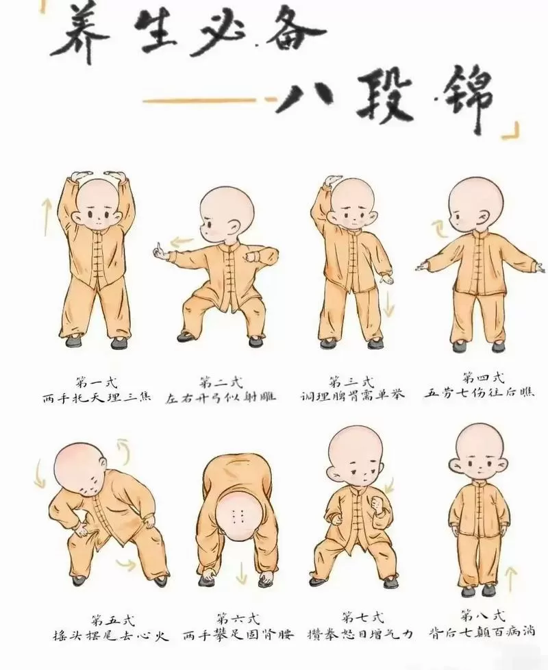 八段锦八段锦健身气功八段锦缩略图