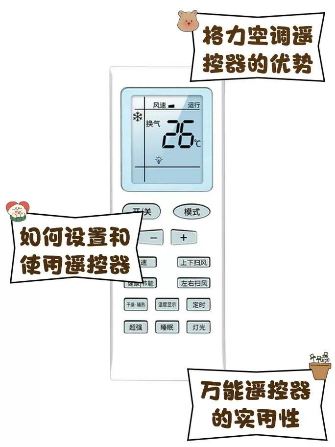格力空调主控面板怎么调图标