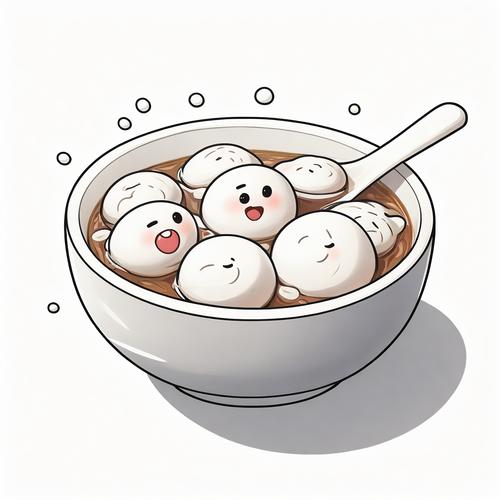 汤圆漫画图标