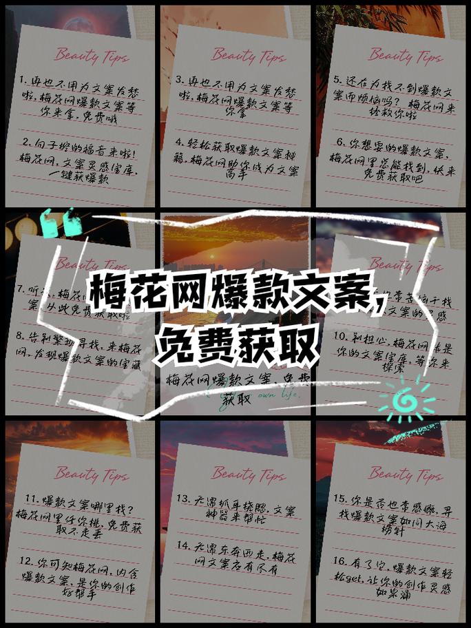 梅花网文案短句干净免费阅读
