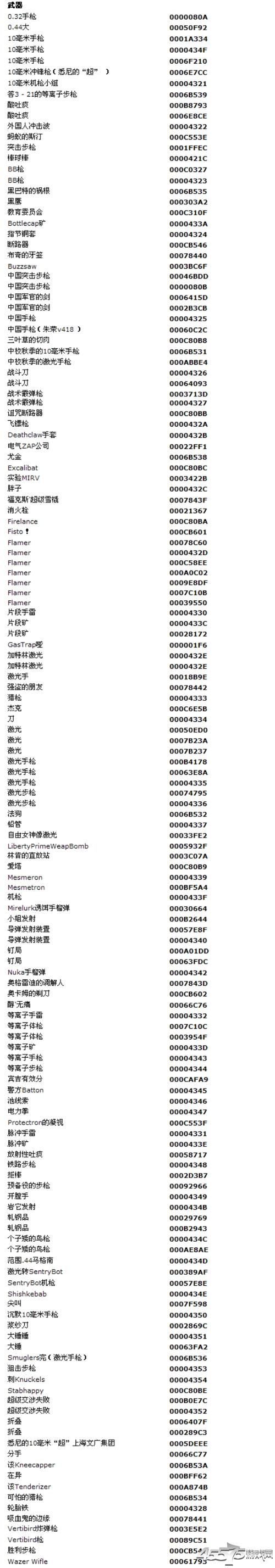 辐射3全特殊武器代码手机在线观看游戏截图