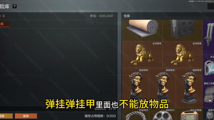 暗区保险可以存在仓库吗极限流游戏截图