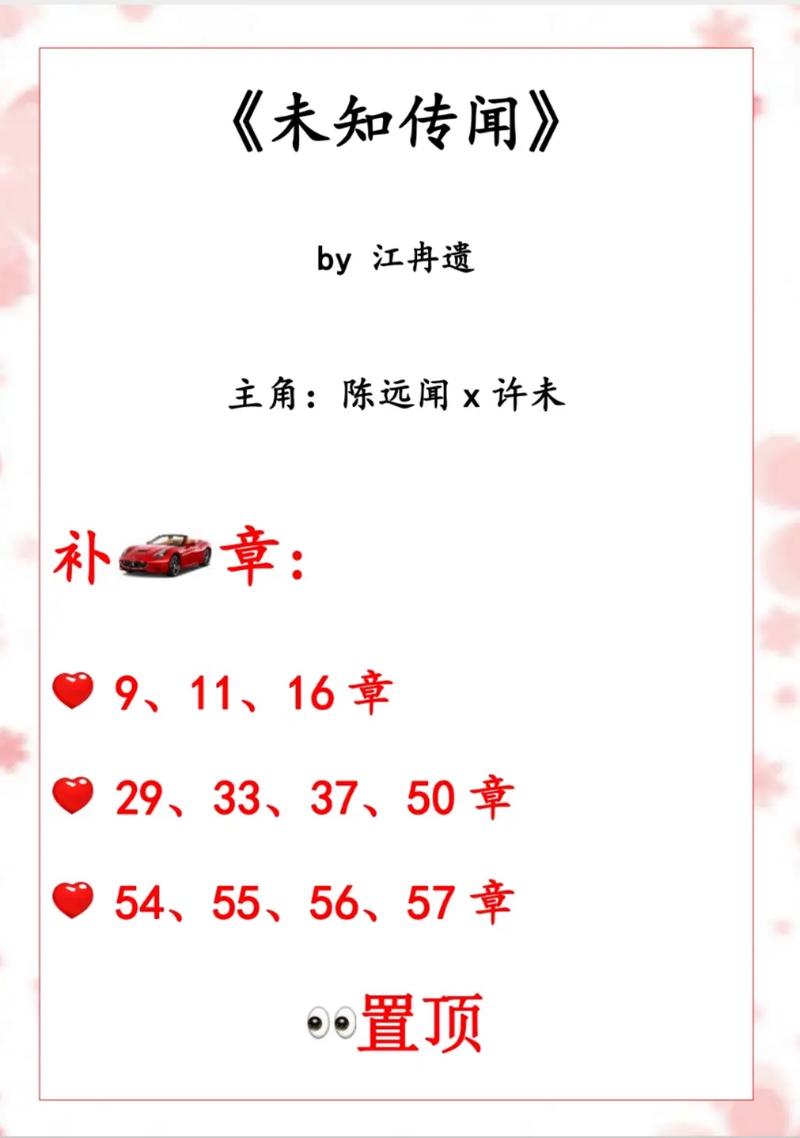 未知的小说作品