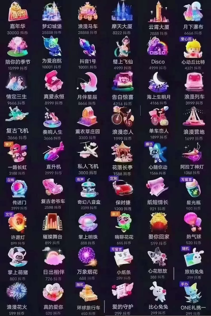 抖音直播间礼物多少钱游戏截图