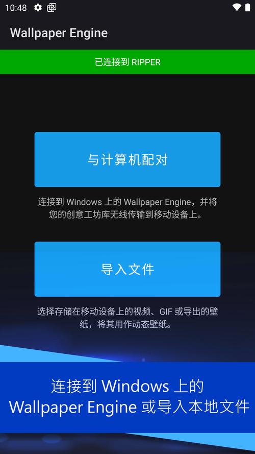 壁纸引擎导入文件游戏截图