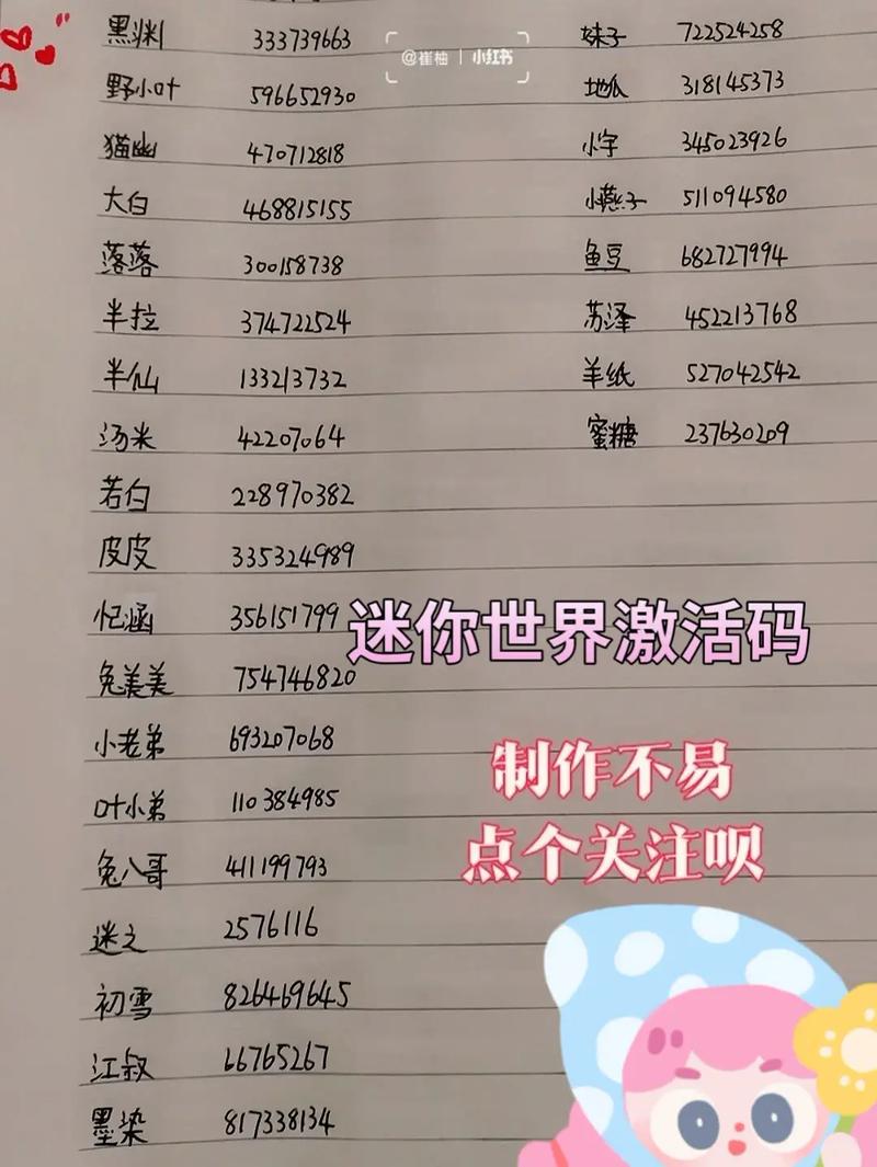 迷你世界激活码2024最新版本图标