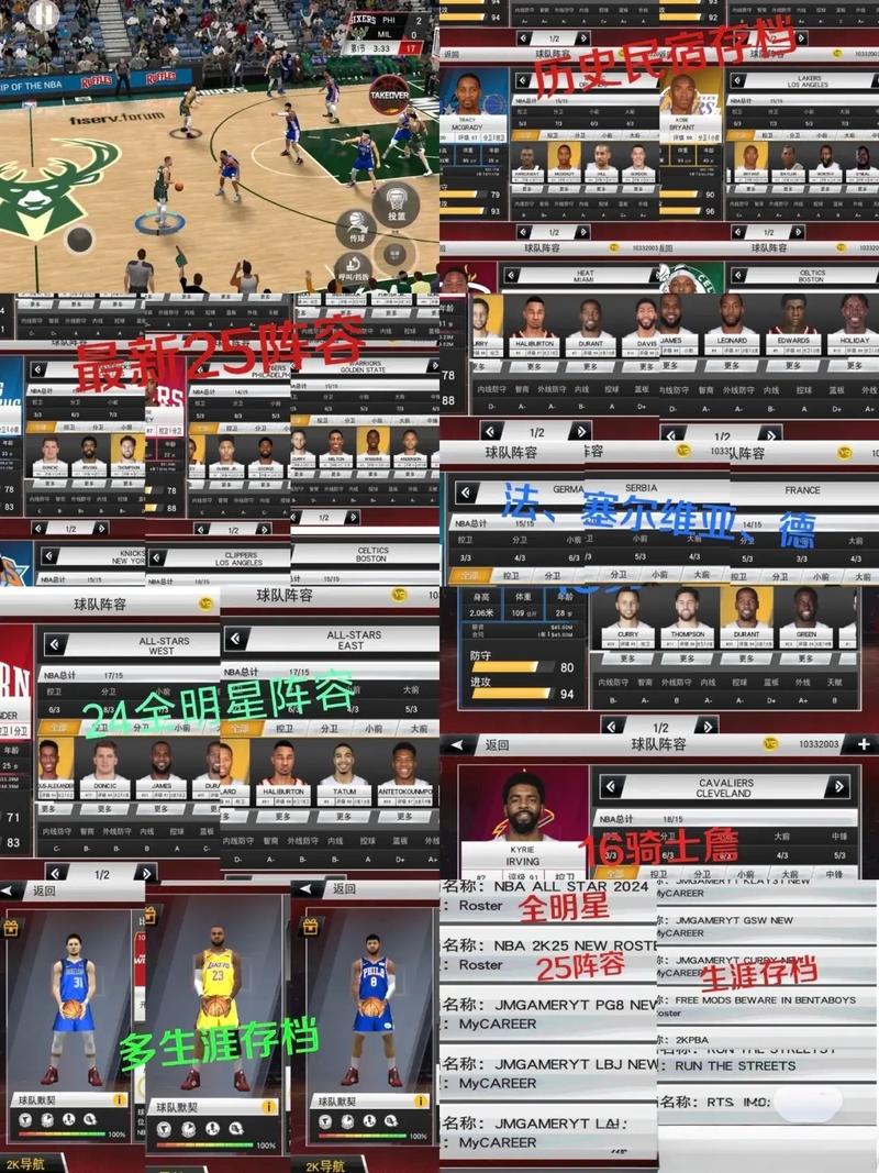 NBA2k20最新25阵容最新版