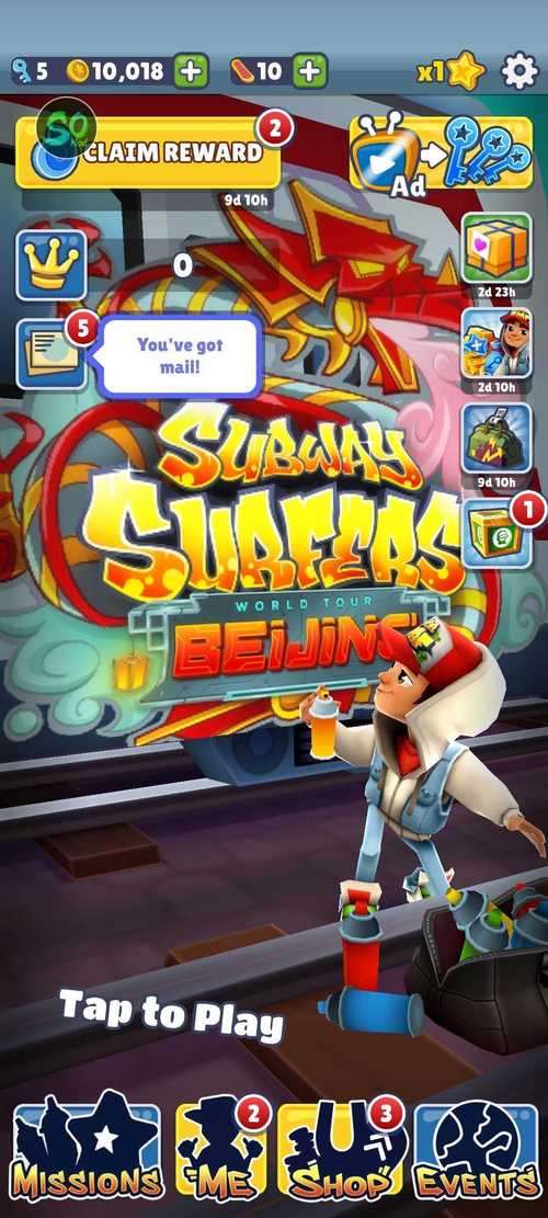 subwaysurf3322魔改版本游戏截图