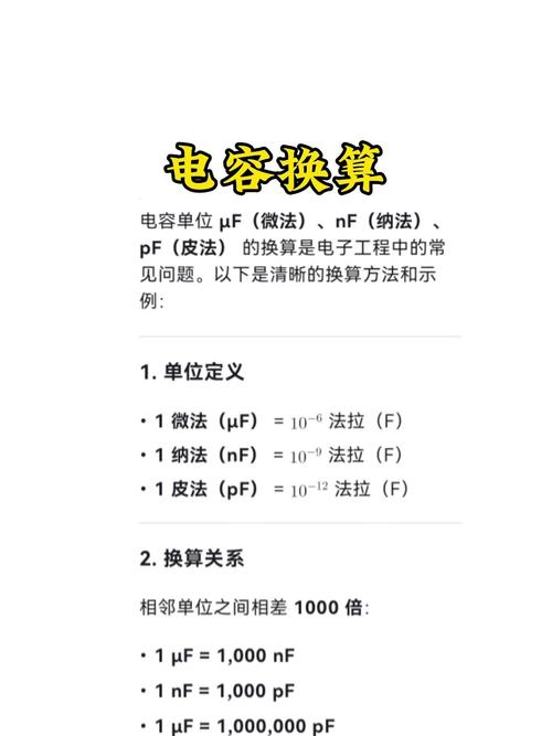 电容单位的换算原则有哪些呢汉化版游戏截图