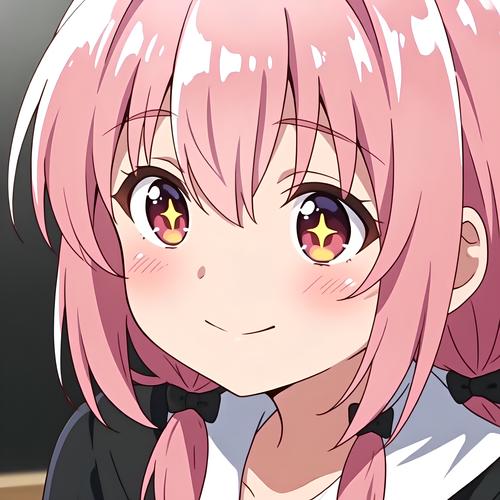 JK动漫粉头发小女孩头像图标修改版无广告