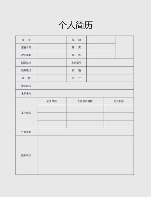 个人求职简历模板赚钱版