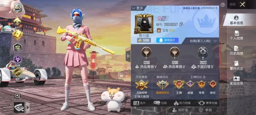和平精英女生图标