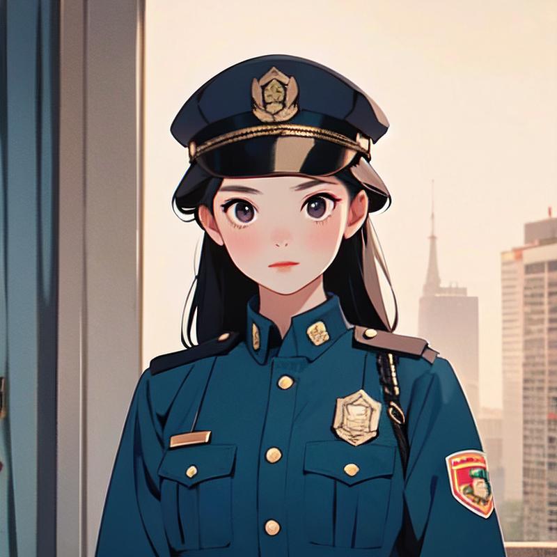 动漫女孩警察缩略图