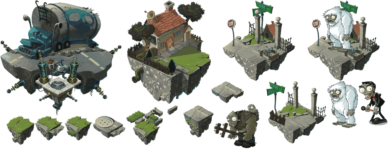 pvz2旧版迷宫地图游戏截图
