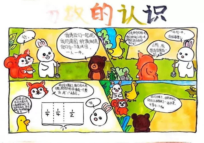 五年级上册数学四格漫画缩略图