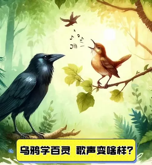 乌鸦听了百灵鸟的话图标