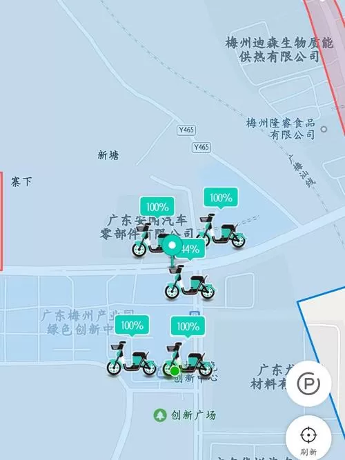 共享电动车怎么查看骑行范围图标