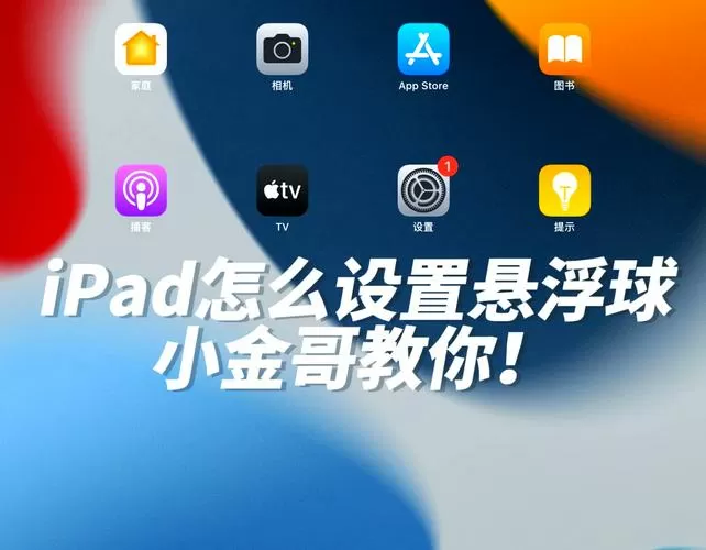 ipadpro悬浮球在哪里找图标