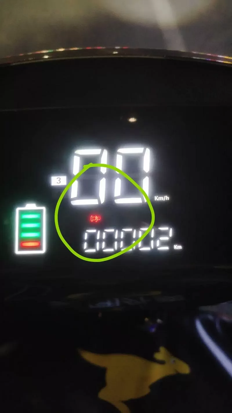 为什么电动车有电但是走不了图标