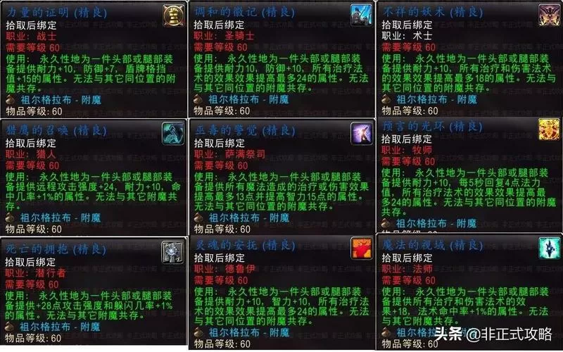 祖尔格拉布肩膀附魔怎么换图标