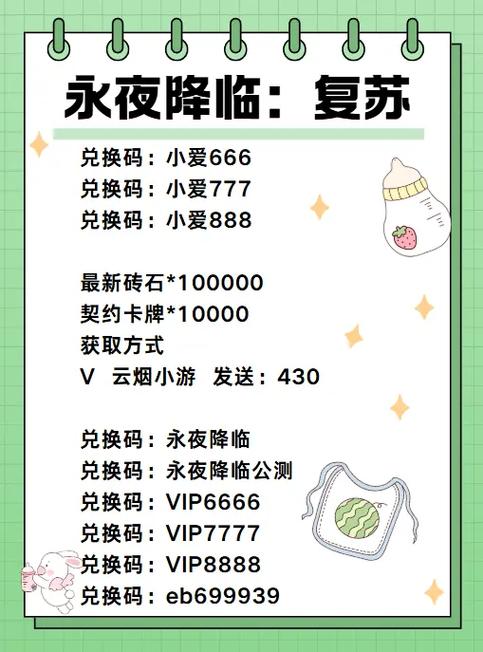 永夜降临:复苏大佬必看攻略(每日规划查漏补缺和兑换码