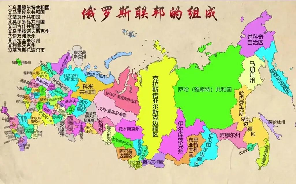 俄罗斯地图