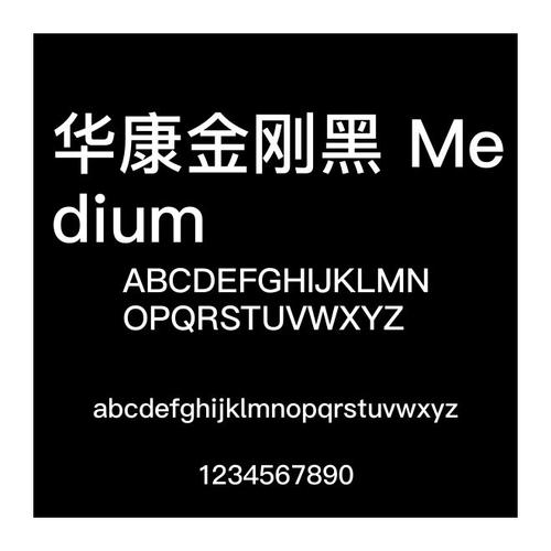 华康黑体图标