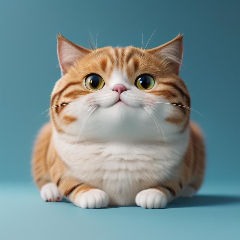 卡通大脸猫图片