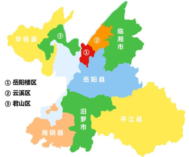 岳阳市标准地图