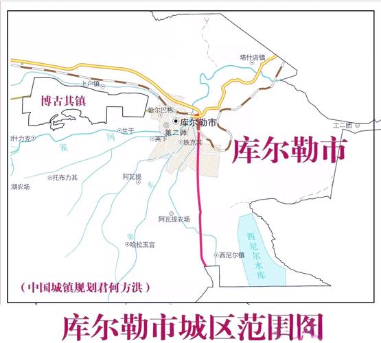 库尔勒市标准地图