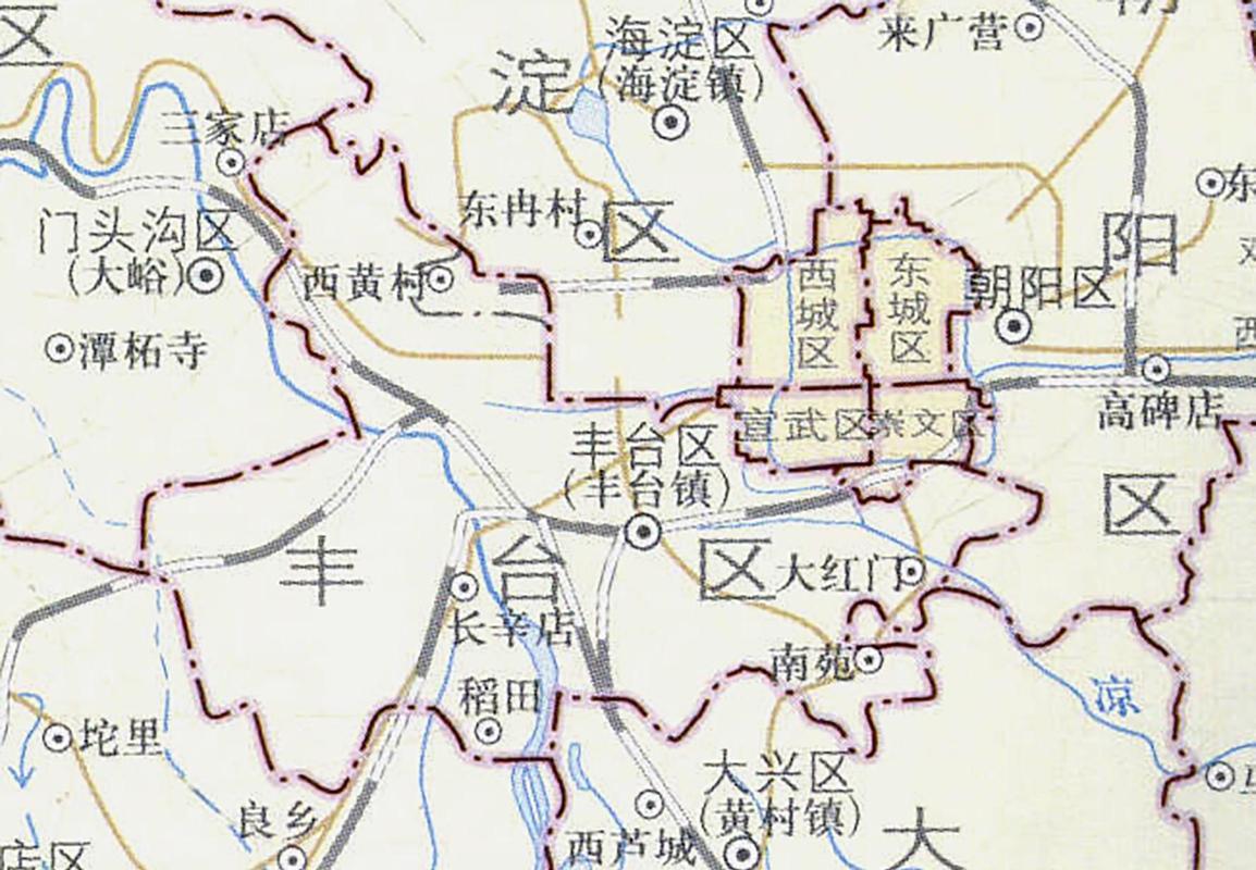 北京市丰台区行政区划图高清版