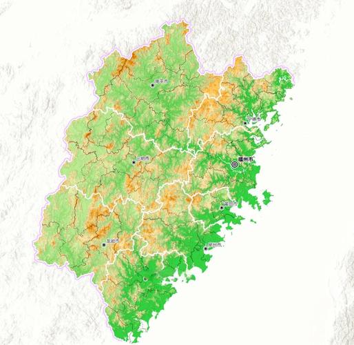 福建地图地形版缩略图