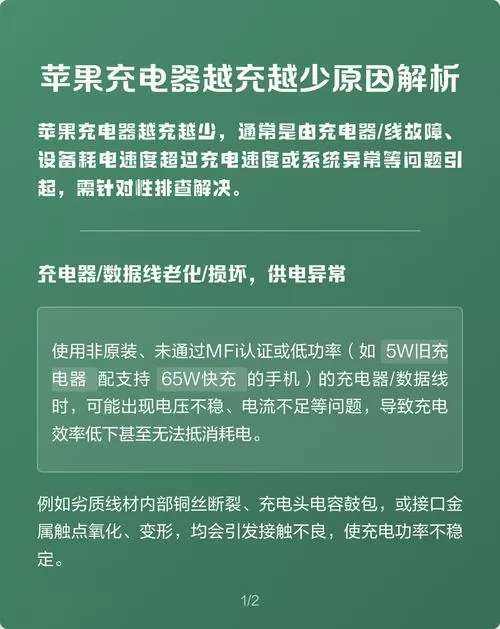 苹果充电器为什么越充电量越少缩略图