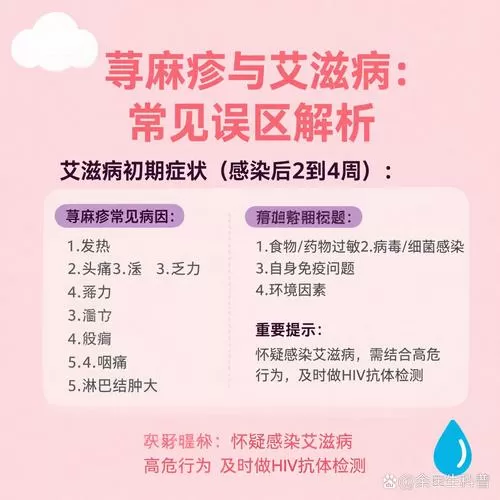 荨麻疹是艾滋病的初期症状吗图标