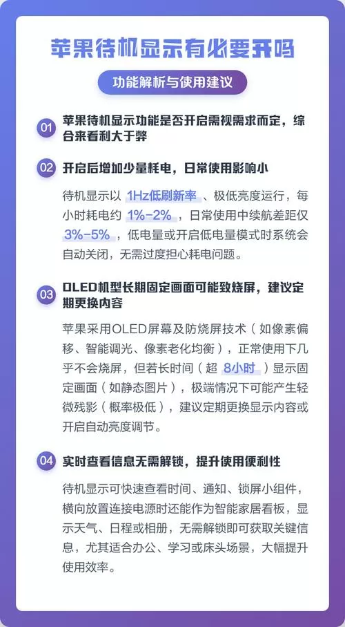 苹果待机显示有必要开吗